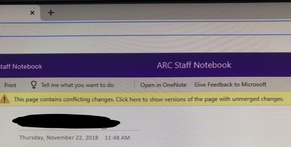 Any ideas on how to prevent conflicting changes in our collaboration space? Some use OneNote on Microsoft others use OneNote on iPads - is this causing the problem? <a href="/OneNoteEDU/">OneNote Education</a> <a href="/MicrosoftHelps/">Microsoft Support</a> <a href="/surface/">Microsoft Surface</a> <a href="/Microsoft/">Microsoft</a> <a href="/msonenote/">Microsoft OneNote</a> <a href="/AdGrocott/">Adam Grocott</a>