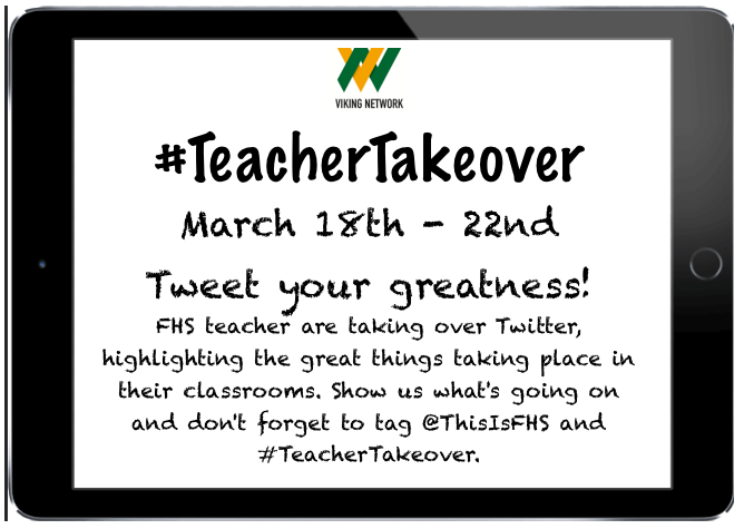 ThisIsFHS's tweet photo. All week long, @FremdVikings, share out the great things going on in your classroom! #TeacherTakeover #fhsspirit https://t.co/DddWuUKsb4