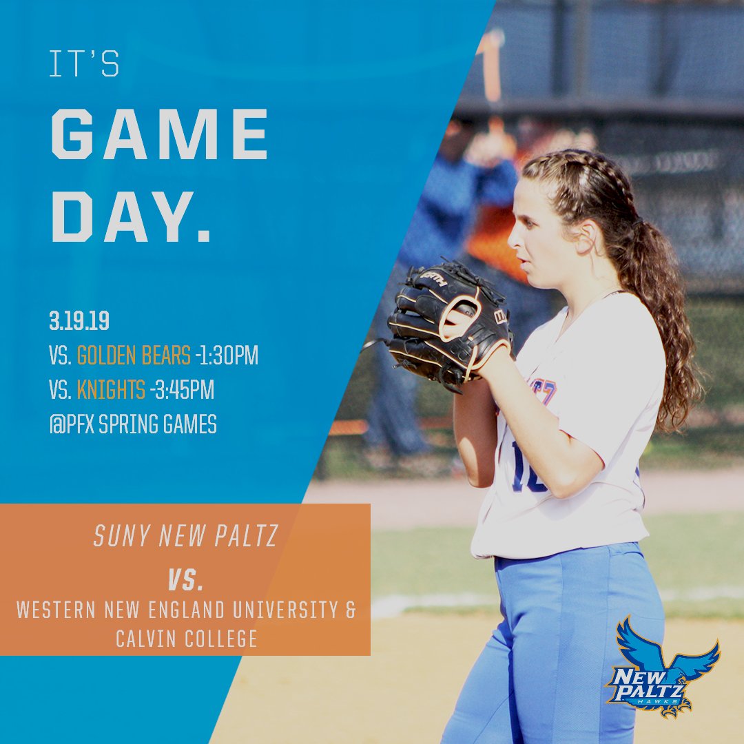 nphawks's tweet photo. GAMEDAY!!
@npsbhawks vs. WNEC & Calvin College at #PFXSpringGames
#NPHawksTennis vs. Springfield in Alatamonte Springs, FL
@NPMensHoops DH vs. St. Joseph's Brooklyn at #RussMattInvitational
@newpaltzlax at. Eastern Connecticut St at 6 p.m.
LIVE STATS: https://t.co/gyqU4QQYIf https://t.co/FwJbe82vUv