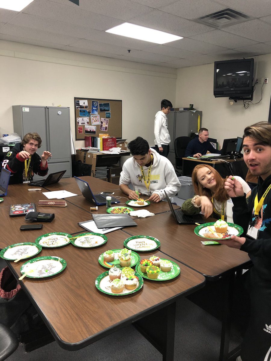 Celebrating St. Patricks Day a little late! Cupcake decorating and donuts!☘️🥳