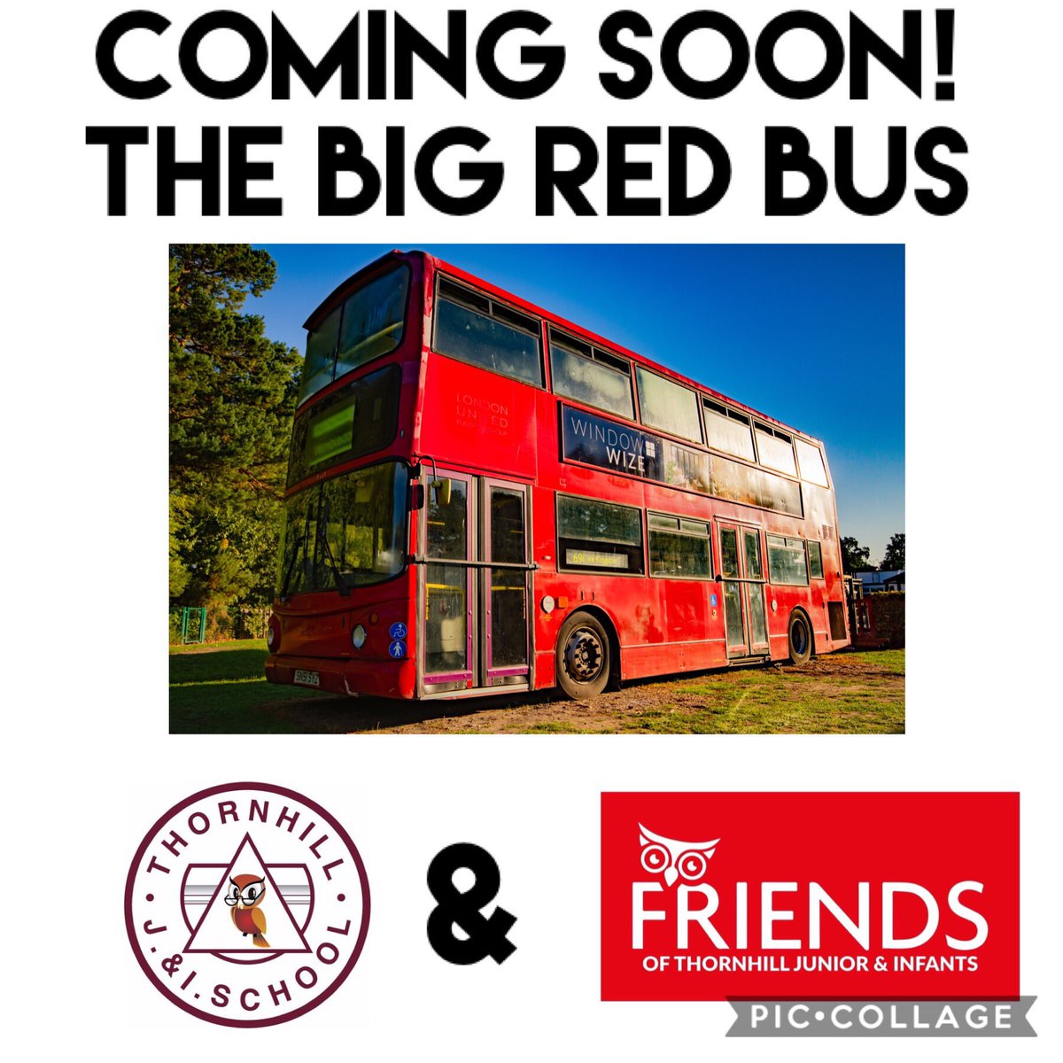 FriendsofTJI's tweet photo. We’re SO EXCITED &amp; can WAIT NO LONGER. We’re delighted to announce that the PTA will be purchasing a BIG RED BUS as a multi-use community space within @thornhill_ji school grounds. Watch this space! @FocusTrust1 @DewsburySmile1 @Thrive_Hub  #community #thebigredbus https://t.co/ek3251hh7j