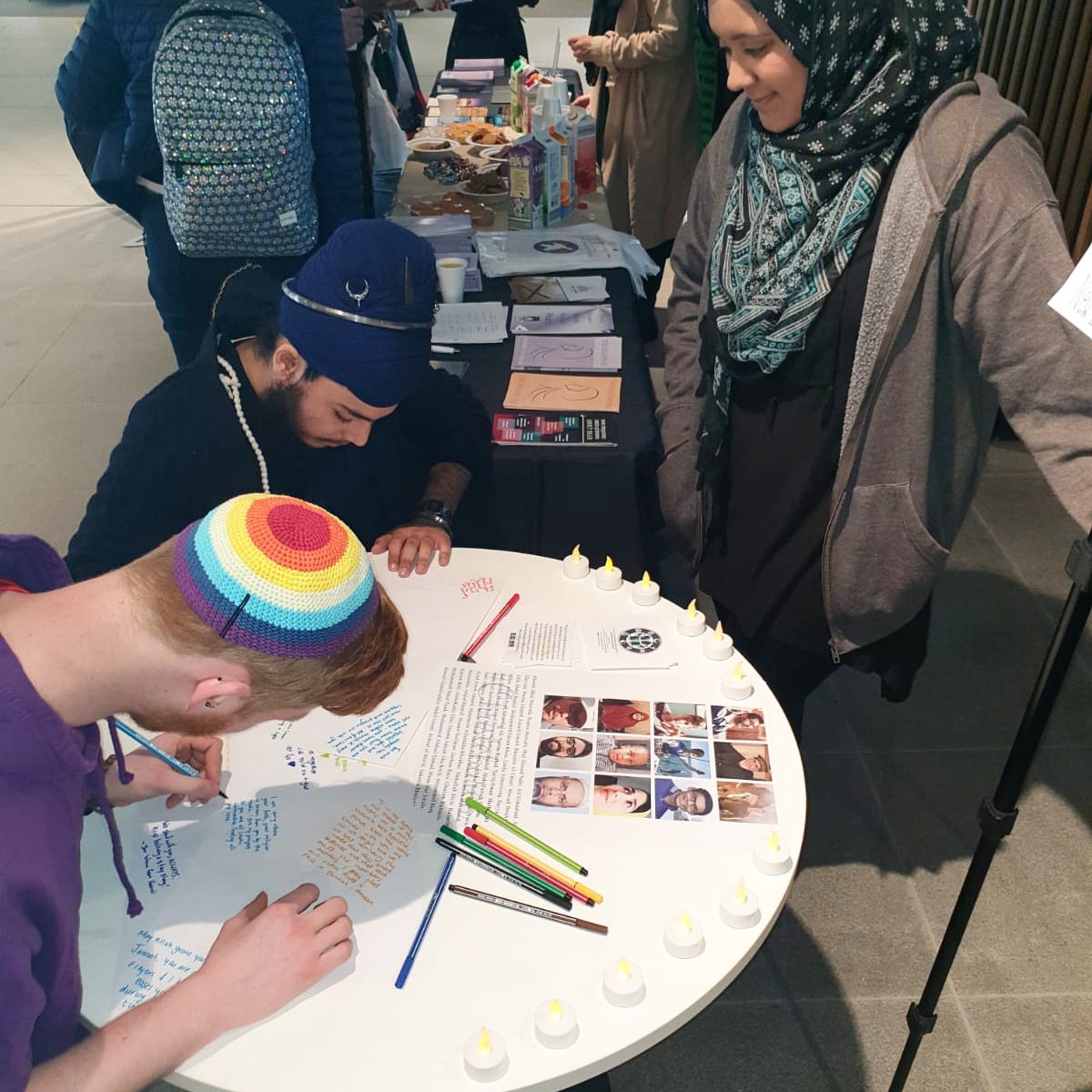 RoeCoexist's tweet image. Thank you to everyone who stopped by our table yesterday. #weareUR 
We will be posting each sheet with your messages to Al Noor mosque and Linwood Islamic Centre, the two mosques in New Zealand. #christchurch #christchurchnz #christchurchshooting #interfaith