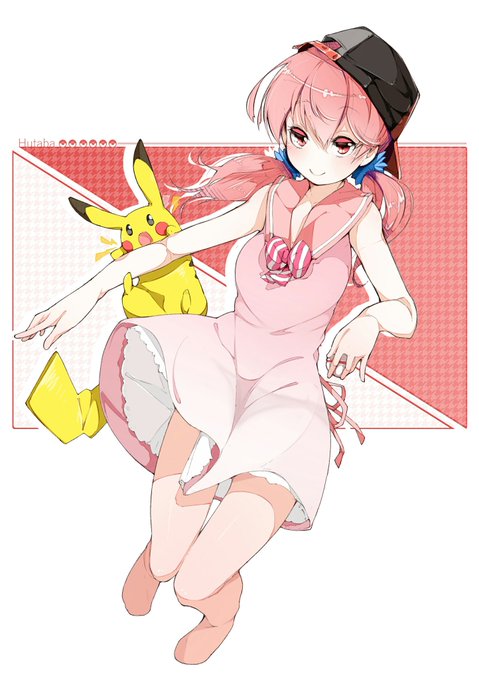 ポケモントレーナーの ふたばがしょうぶを しかけてきた!#ふたばあーと #北上双葉 