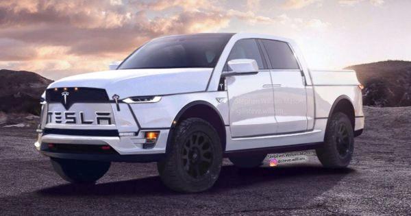 Tesla Cybertruck Pickup Renderings Versus Reality