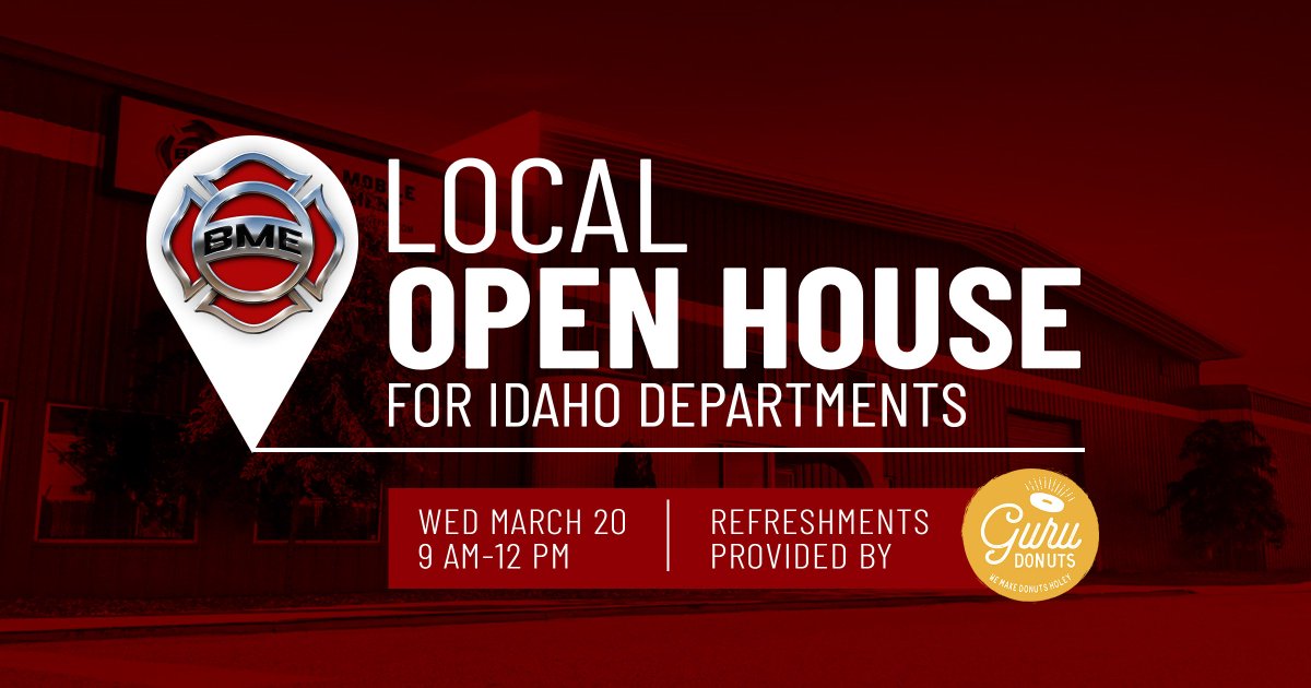 BMEFire's tweet image. 🚨 Attention #Idaho Fire Departments! 🚨 Boise Mobile Equipment will be hosting a small open house TOMORROW morning for local stations to tour our facility and check out our lineup of trucks heading to @FirehouseWorld LA. We&apos;ll be serving up #GuruDonuts &amp;amp; @Starbucks coffee. 🍩☕️