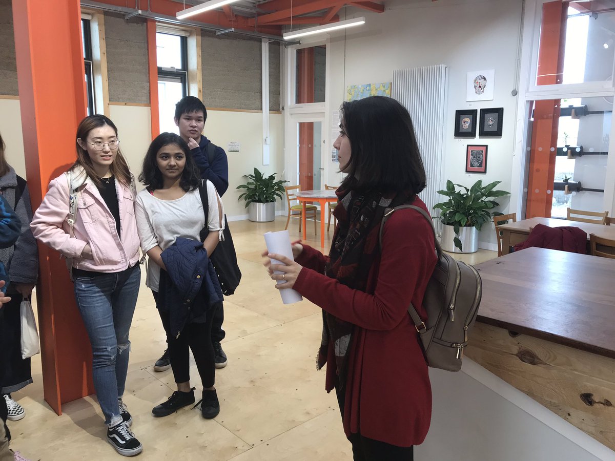 BusinessDCU's tweet photo. We’re here at @RediscoveryCtr with our masters students for an afternoon sustainability workshop #greenDCU https://t.co/JZ8QEELsEN