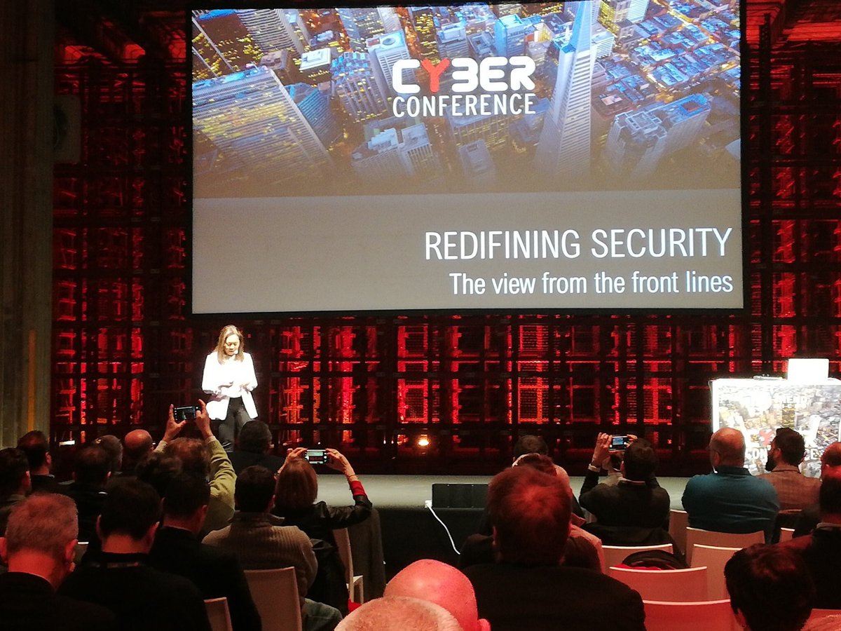 trendai_RSRCH's tweet photo. Earlier: Myla Pilao, Technical Marketing Director, on stage at #TMCyberConference sharing about the threat landscape and how to tackle security in 2019. @TrendMicroItaly https://t.co/DfNH07eLOA