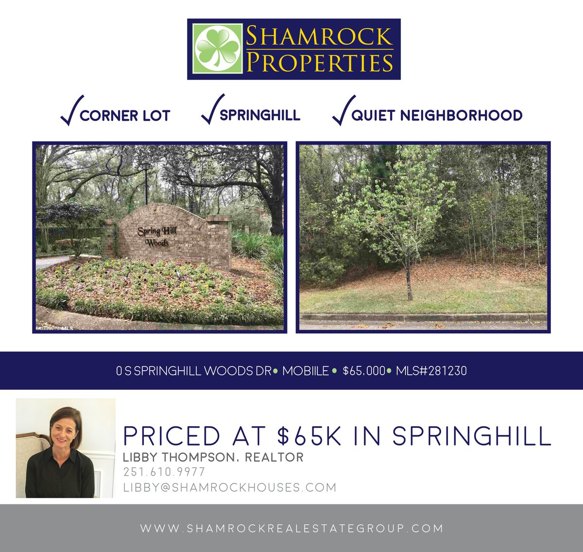 ShamrockHomesAL's tweet photo. Looking for a lot in Springhill!? ONLY $65K!! Build your dream home! https://t.co/E2UOoxVypq