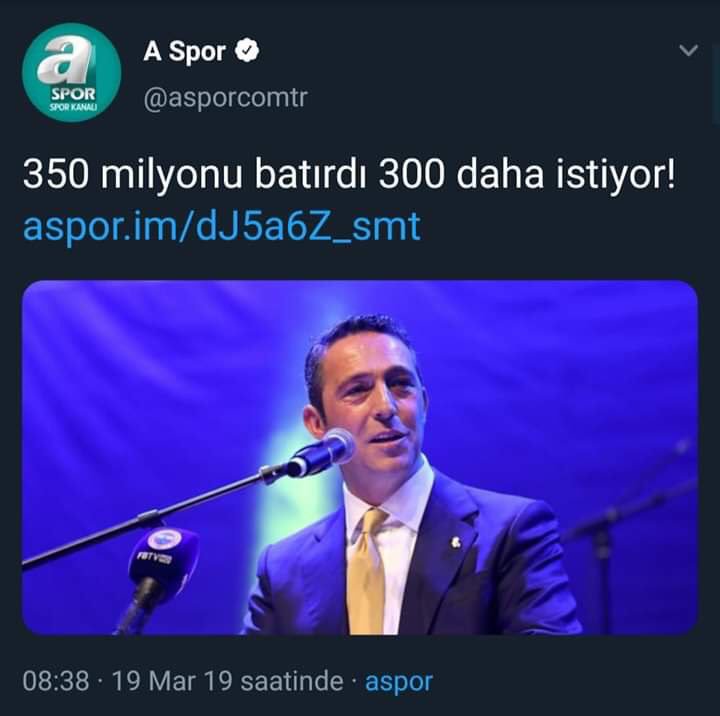 Ulan Ne istiyorsunuz Fenerbahçeden Ali koçtan #FenerleKimseBaşaÇıkamaz