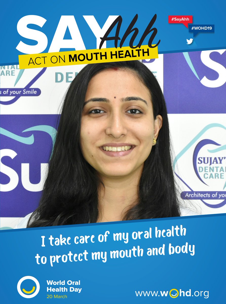 sujaysdental's tweet photo. It’s never too early or too late to start looking after your oral health.

If you Act on Mouth Health it will also have a positive impact on your general health and well-being.

#WOHD2019 #OralHealthDay2019 #WorldOralHealthDay2019 https://t.co/vLX0D95BVw