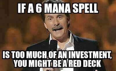 SundayNightMTG's tweet photo. This is so true of our producer. The guy will only run red burn I swear. https://t.co/Xwff8vKX4B