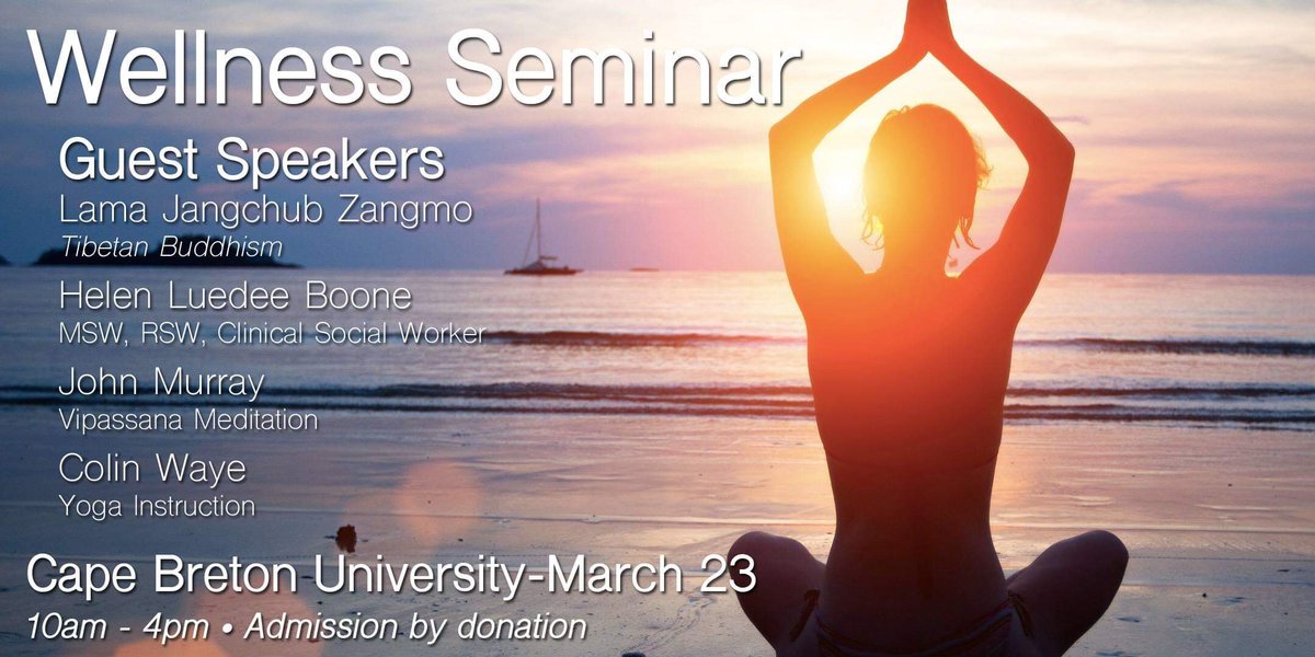 SSatCBU's tweet image. Learn from some of the best wellness and mental health professionals in Cape Breton! CBU is hosting a free 𝐖𝐞𝐥𝐥𝐧𝐞𝐬𝐬 𝐒𝐞𝐦𝐢𝐧𝐚𝐫 on 𝐌𝐚𝐫𝐜𝐡 𝟐𝟑: dive into topics such as mediation, yoga, and dealing with stress. Follow the link to register.
bit.ly/2ueXlbl
