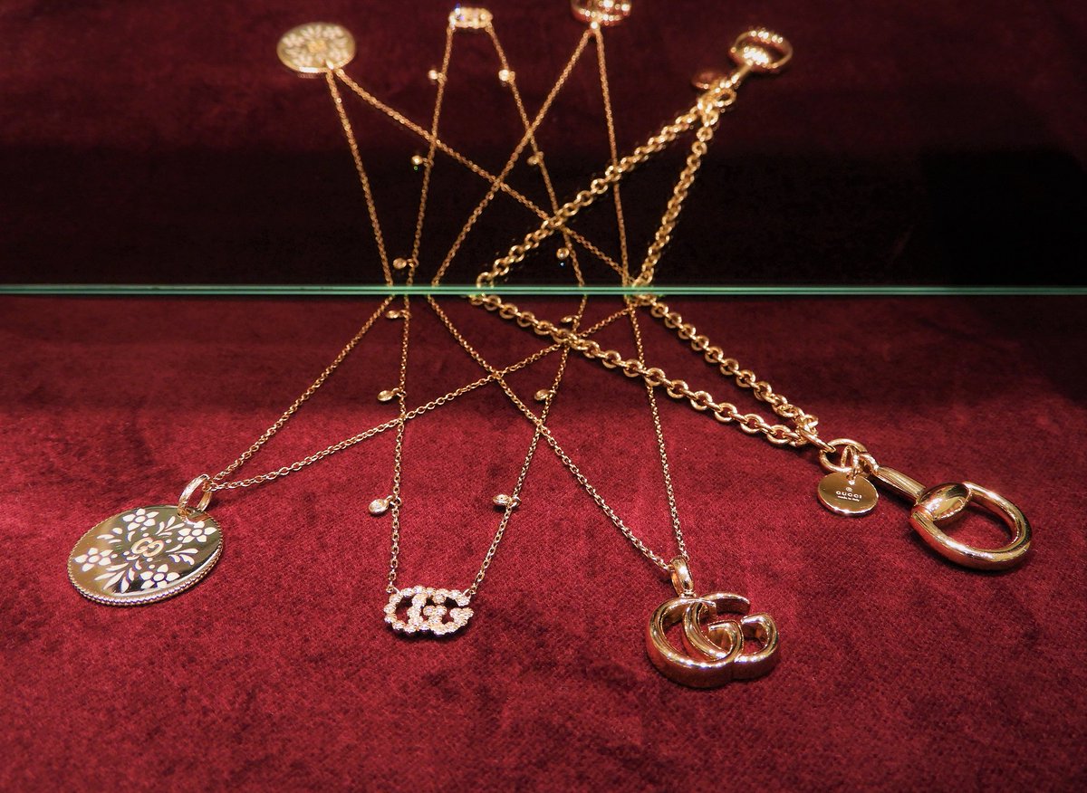 So famous you can name us!  Yes, gorgeous Gucci necklaces, earrings and rings are at Touch of Gold! Come choose your favorite.