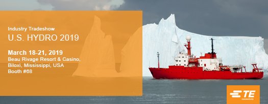 sea_con's tweet photo. Visit TE Connectivity on booth #68 at U.S. Hydro 2019 in Biloxi, Mississippi to see our wide range of interconnect products for hydrographic applications. https://t.co/SeJBcuuprs https://t.co/ehS04OiNL5
