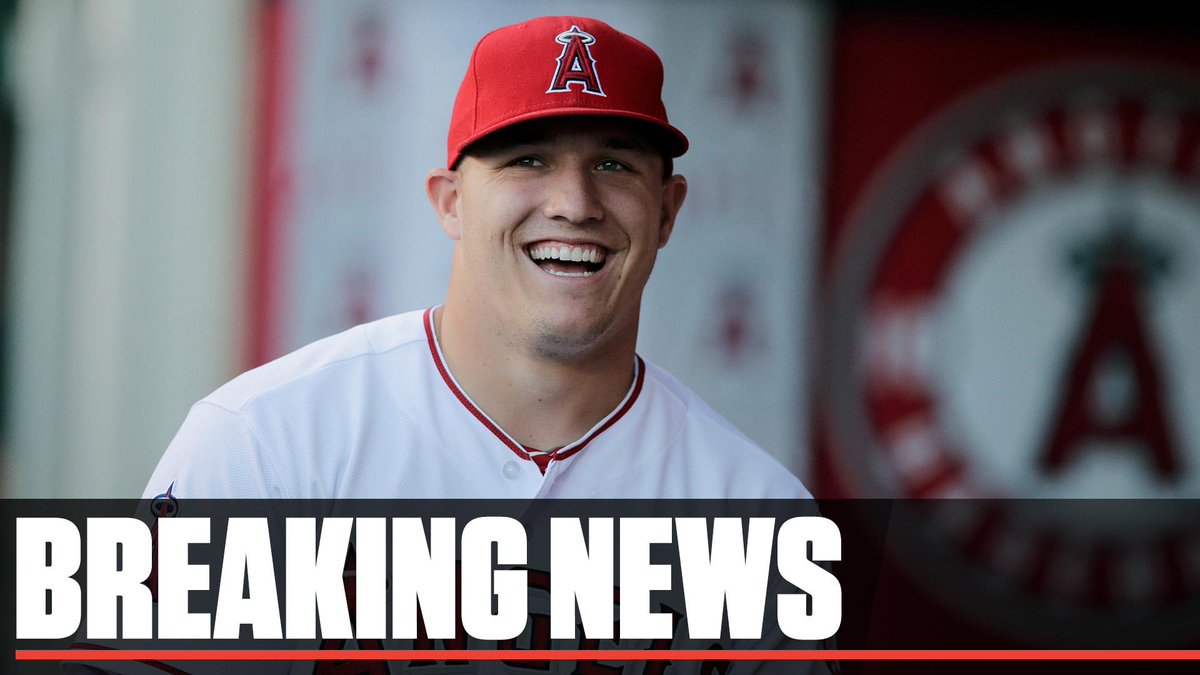 SportsCenter (@sportscenter) on Twitter photo Breaking: Mike Trout and the Angels are finalizing the largest contract in professional sports history, a 12-year deal worth more than $430 million, sources familiar with the deal told <a href="/JeffPassan/">Jeff Passan</a>. Breaking: Mike Trout and the Angels are finalizing the largest contract in professional sports history, a 12-year deal worth more than $430 million, sources familiar with the deal told <a href="/JeffPassan/">Jeff Passan</a>.