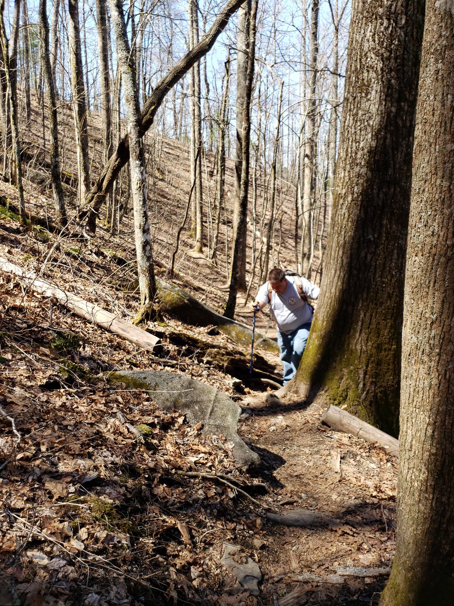 Cahillmomof6's tweet photo. First hike of the trip! It was a balmy 49 degrees but what a beautiful hike. #VCSSpringBreak2019 #OutOfShape #CampingLife #QualityTimeWithHubby #MoreAdventuresToCome #LoveThisMan https://t.co/X8NLRAWoID