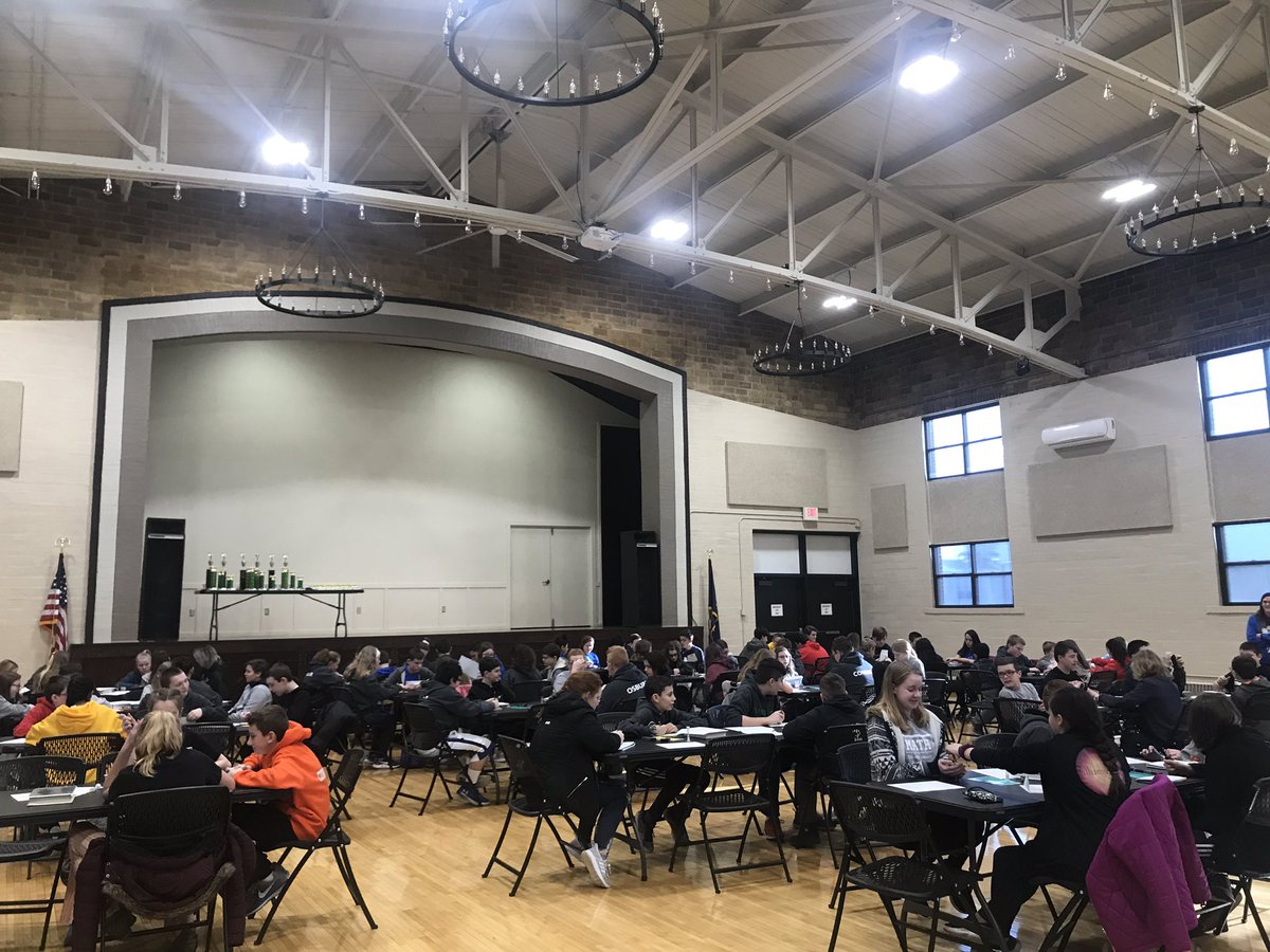 KMarecle's tweet photo. @TecumsehEast and @TecumsehWest Equations working hard to win at the Super Tournament! #MathRocks https://t.co/izgDxdFbqc