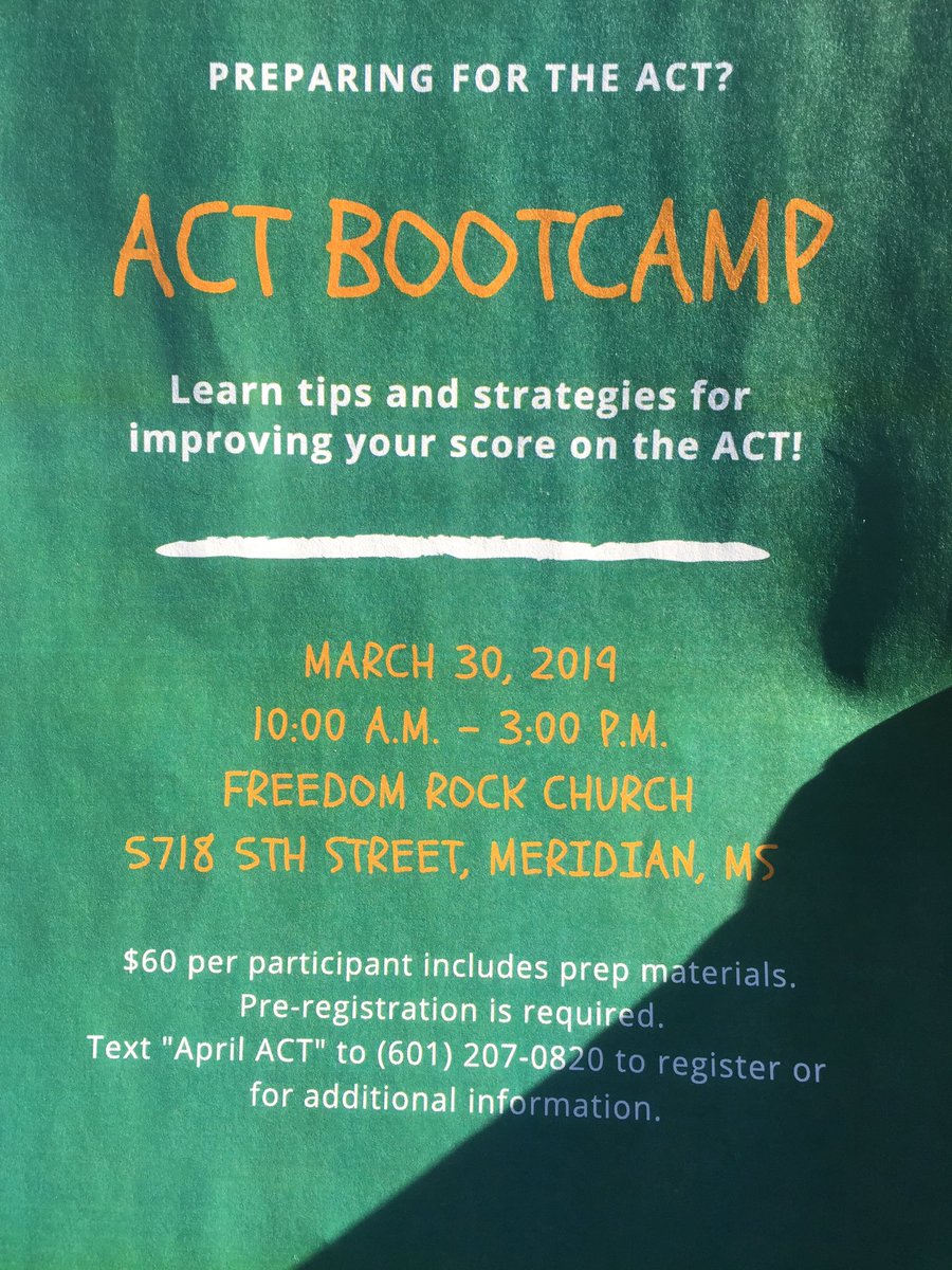 MRTRKEY1's tweet photo. Looking to increase your ACT score! We got you! Calling all students! This could be the difference in a scholarship or not. @frcfc #Retweet https://t.co/6dvWrjsemt