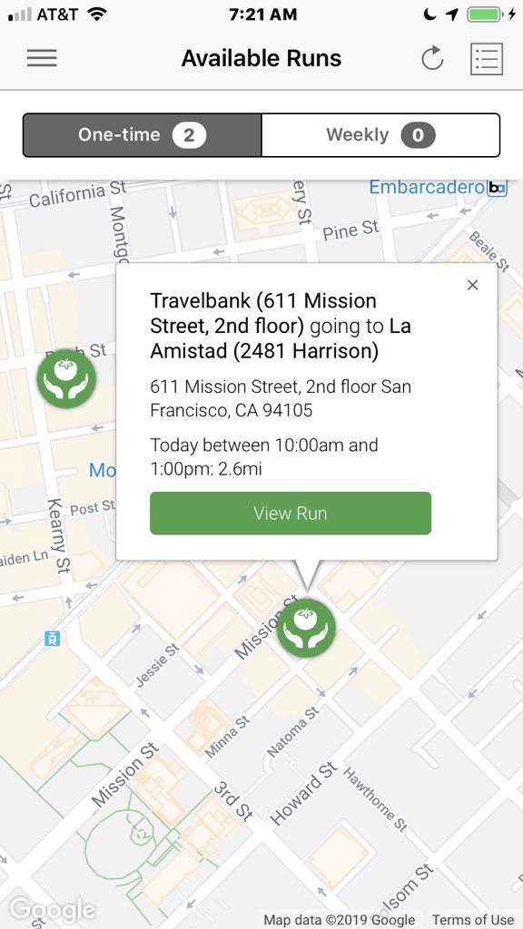 LeahLizarondo's tweet photo. In #SanFrancisco for a lightning day so of course I have to get a #foodrescue in! So proud to partner with the first grassroots food rescue organization @FoodRunnersSF - 30 years and going strong! 

Now POWERED by @FoodRescueHero! 

#foodrecovery #tech4good #foodwaste https://t.co/KOqJze9aKo