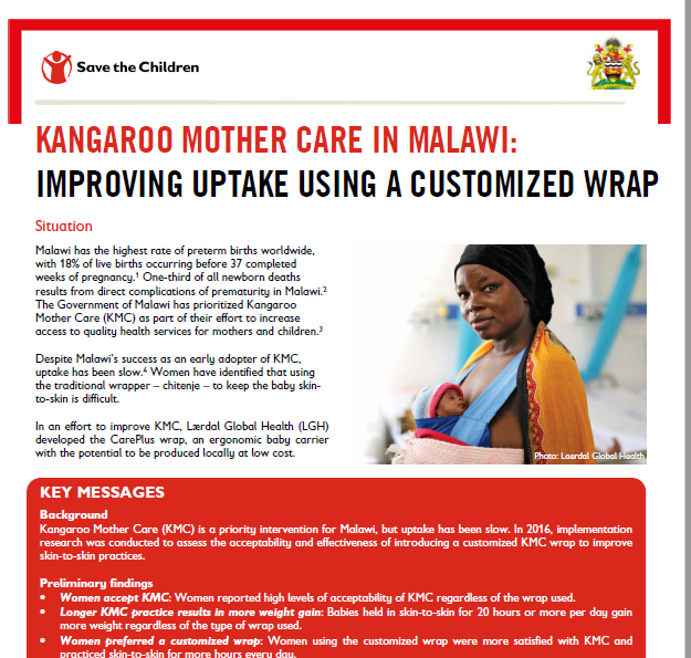 HealthyNewborns's tweet photo. Does using a customized wrap improve uptake of #KangarooMotherCare? Find out today at #IPA2019 oral presentation by @drdube & access the @SavetheChildren brief here: https://t.co/2HtiOM1vCm https://t.co/3Wv76GEOG1