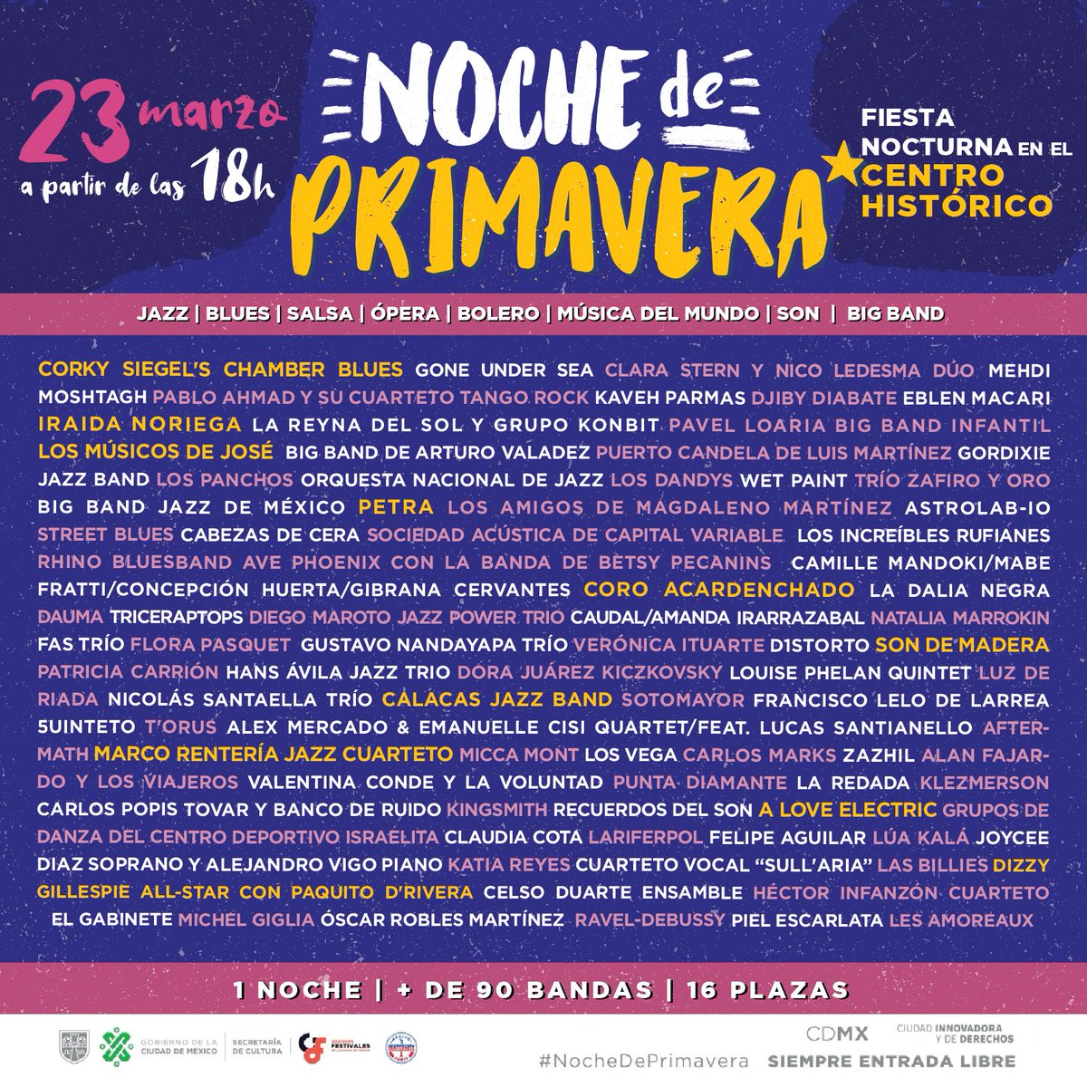 Este sábado tocamos en la plaza de Santo Domingo a las 7pm #NocheDePrimavera <a href="/GFestivalesCDMX/">Grandes Festivales de la Ciudad de México</a> #CarlosMarks