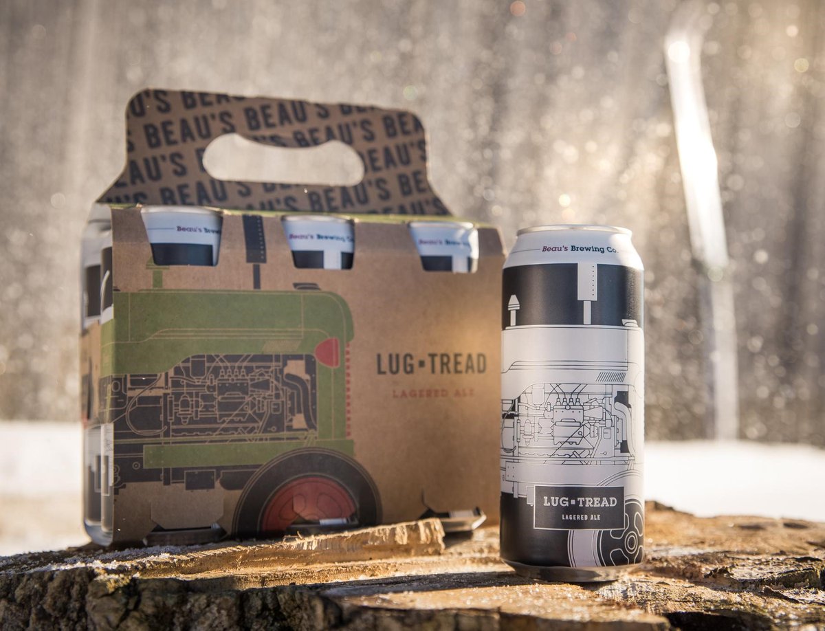 TerroirTalk's tweet photo. #Terroir2019's brewery partner @beausallnatural's flagship beer #LugTread is crisp, balanced and refreshing. Pick it up in a convenient six-pack of 473 mL cans at the @LCBO or @TheBeerStoreON today, and get a taste of what to expect at this year's Terroir Symposium. https://t.co/I6GpWO7BDw