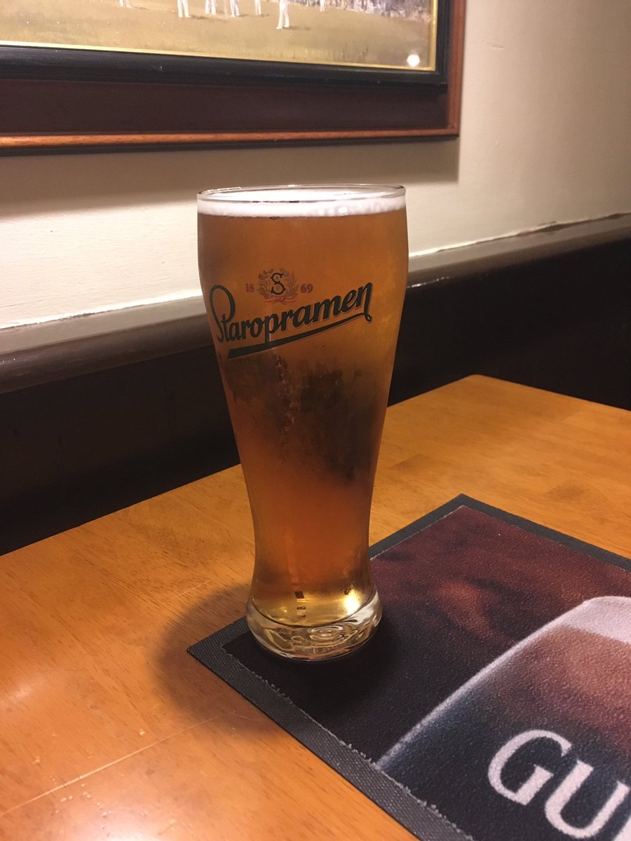 AndoverBeer's tweet photo. Our 1st official visit to @EiGroupplc #TheStationInn #Andover. @Staropramen by @MolsonCoors is a beautiful premium Czech beer. £4.35 per pint makes it the most expensive premium in town to date - however, it is perfect and the pub is a clear 4.5/5. Ambience &amp; Feeling is amazing. https://t.co/iKb1d5YGlY