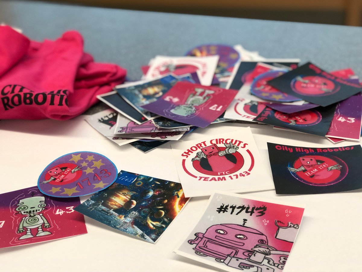 botswithbows's tweet photo. Stop by our booth on Friday to pick up one of our exclusive stickers #Homemade #Team1743 #omgrobots #botswithbows https://t.co/dE5jLokhIF