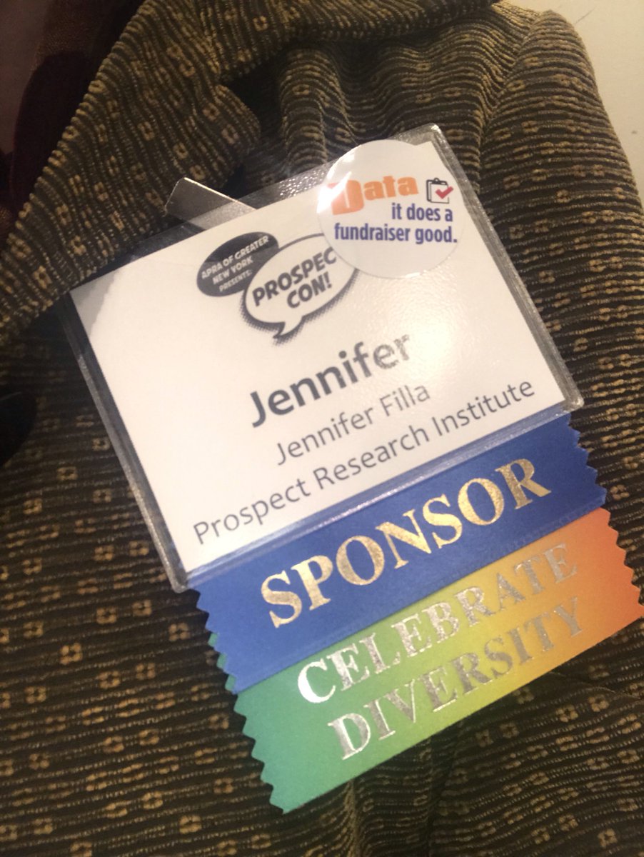 jenfilla's tweet photo. Learning external/internal #prospectresearch consultant “sales” skills with @lammeyb @annie_beenie at #prospectcon Loving it! https://t.co/4JmZaztYyx