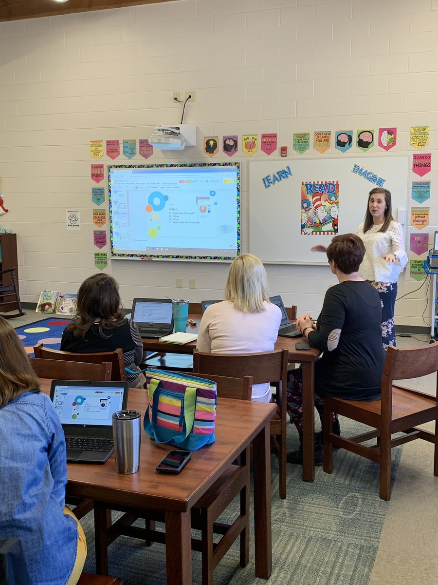 Thank you Mrs. Hawkins @3rdandRaintree for leading Tech Tuesday today. Teachers learned tips and tricks on Gmail, IC, and how to use Plickers with their students. <a href="/HcsInnovate/">HCS Innovate</a> #HCSStrongerTogether