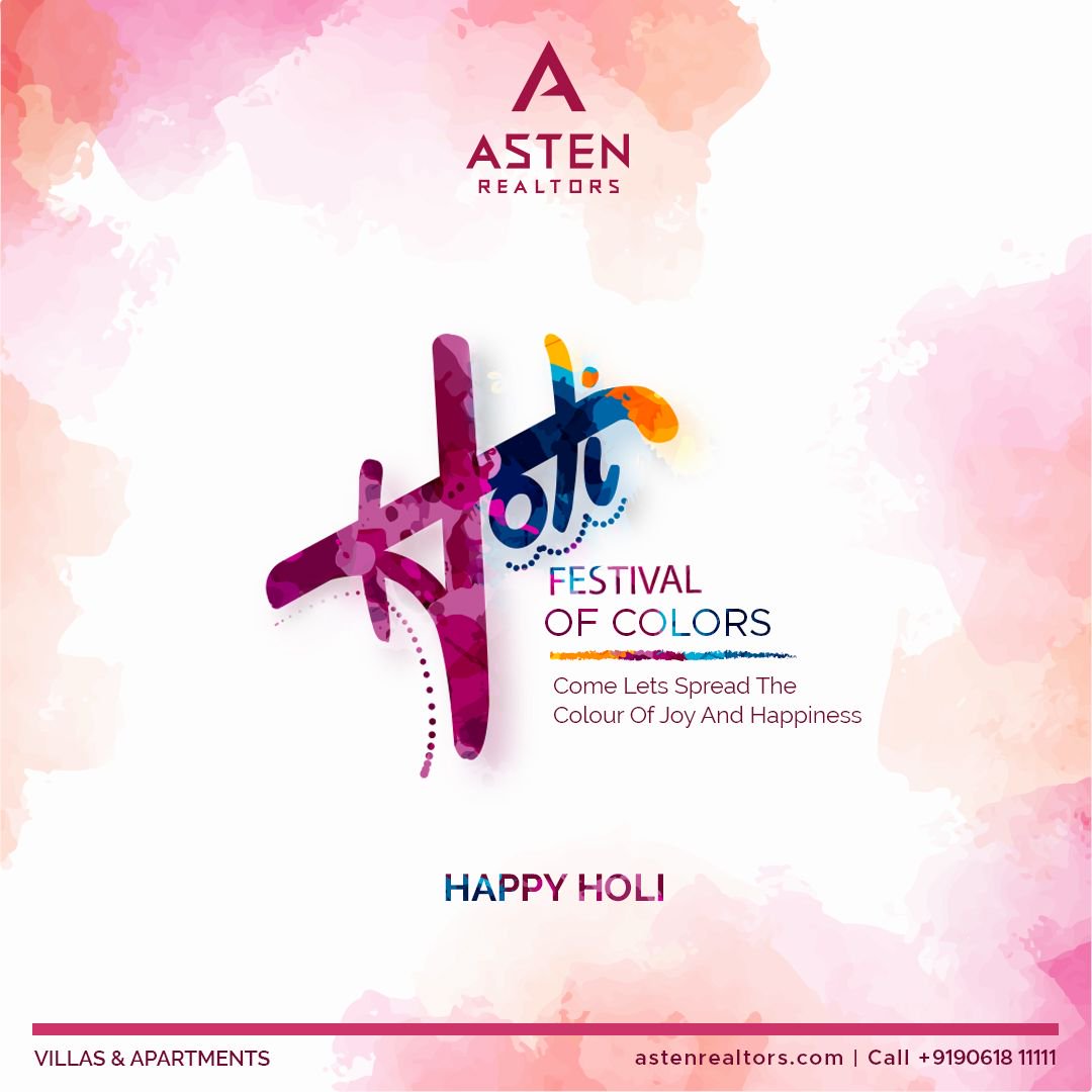 AstenRealtors's tweet photo. Holi is The Festival of Colors, Happiness🥳 and Joy.
Let All Celebrate This Holi and Spread Colors in Each and Every Person.🥳

HAPPY HOLI

#Holi
#Happy_Holi
#Asten_Realtors https://t.co/duFrQ80zZT
