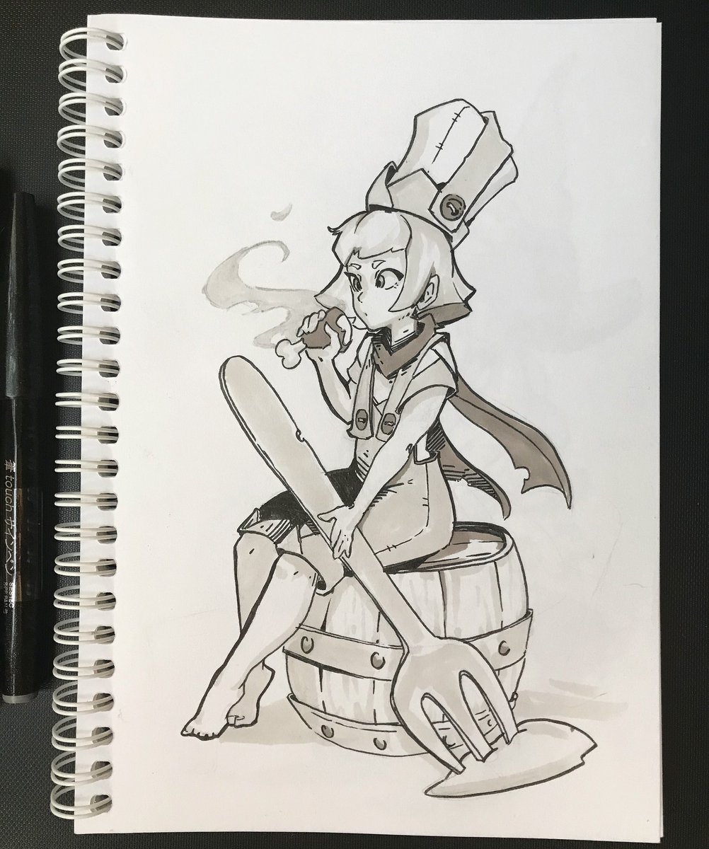 nieris_art's tweet image. Some sketches from my sketchbook:3 
I just so like markers and paper, but I am so clumsy so traditional art is very difficult for me  ^^"