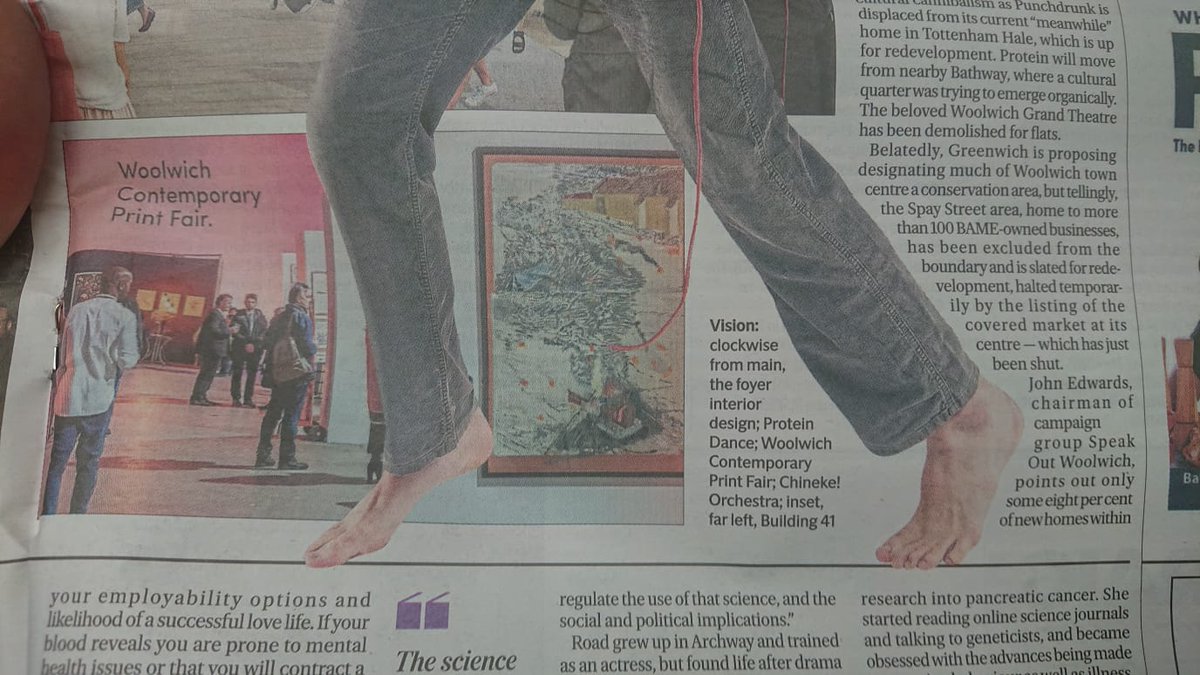 Thanks to our friend &amp; local pioneer for drawing our attention to this exciting piece on the pending Woolwich Creative District #greenwichour <a href="/EveningStandard/">nope s</a> <a href="/PunchdrunkUK/">punchdrunkuk</a> <a href="/proteindance/">Luca Silvestrini's Protein</a> <a href="/BerkeleyGroupUK/">Berkeley Group</a>