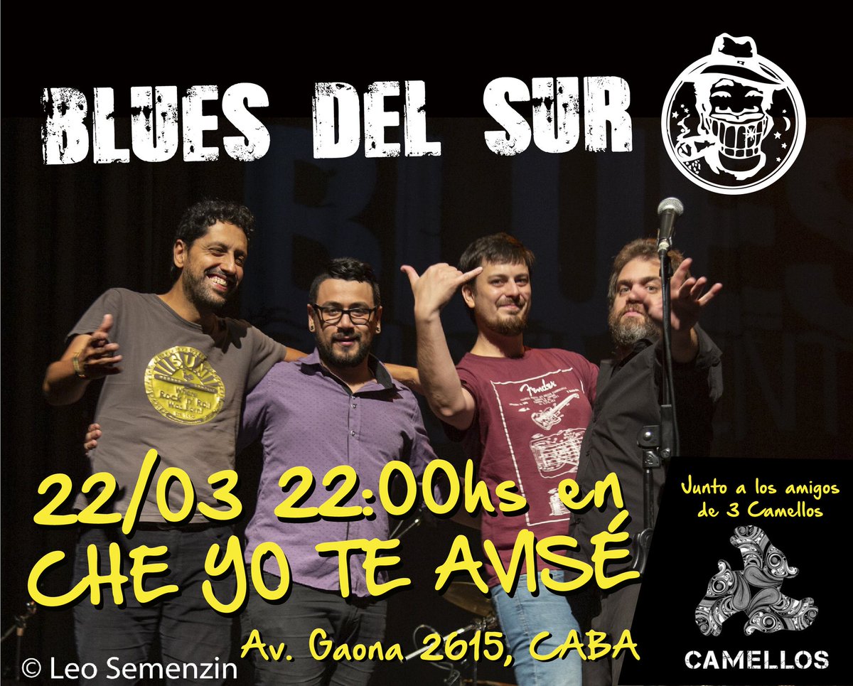 bluesdelsur's tweet photo. Nos vemos este viernes 💪 https://t.co/SbkbM7vYAE