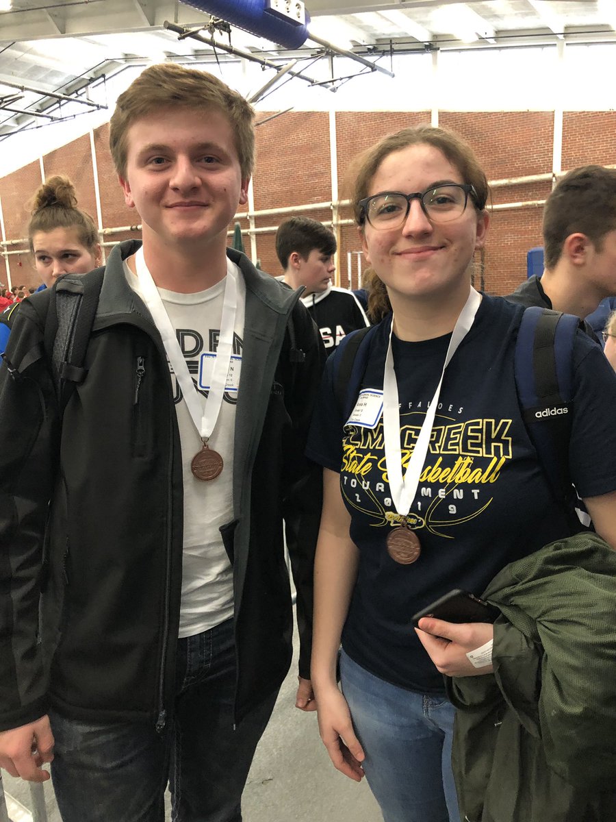 mickfries's tweet photo. Division C medalists- 3rd place Designer Genes. 5th place Write It, Do It. #ECBuffs https://t.co/MhV3GS8cl6