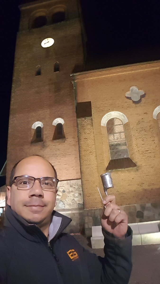 Meloquin_'s tweet photo. Heading back to the hotel and spotted what could be a simple find.... And luckily it was (maybe a beer too many!) #workcaching in Denmark. πͺπͺ and π©π° in same day! https://t.co/9wrUwPedKp