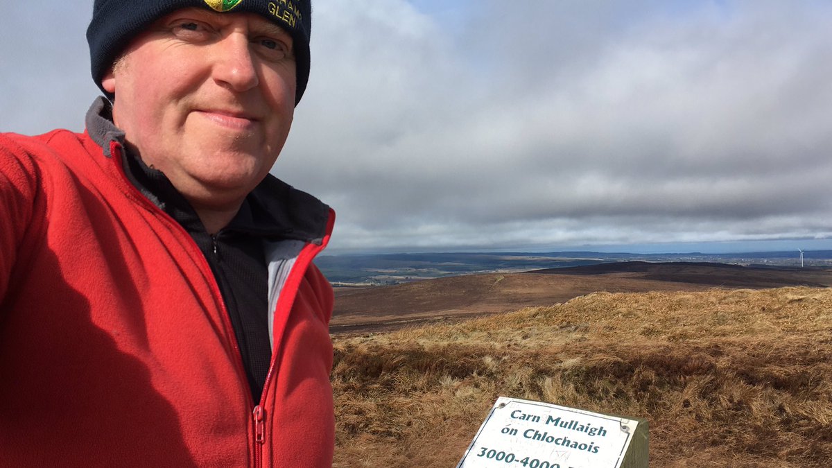 SeanmckSean's tweet photo. Day72 #100daysofwalking #SummitBagging today. Top of #AnCarn Lovely views all around.... Well..... except for auld red jaws!! https://t.co/QxNsy6wbZA