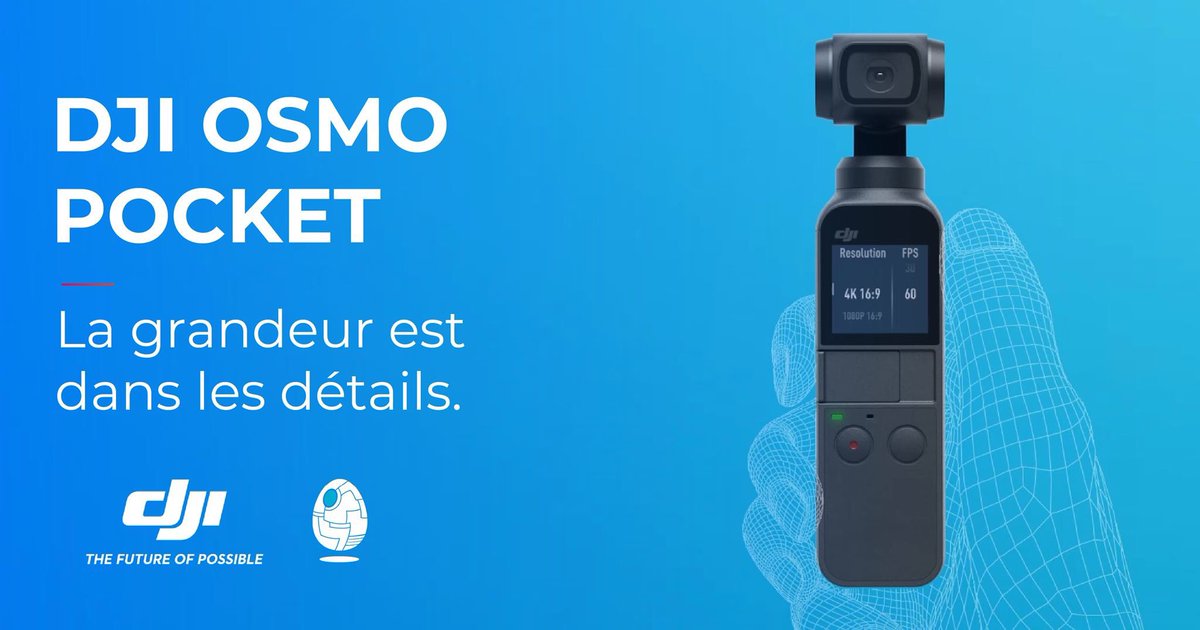 kickstoreparis's tweet image. Venez tester et prendre en main l'#OsmoPocket, la mini #camera4K stabilisée de @DJIGlobal ! 
Le 27 mars à @joinstationf !