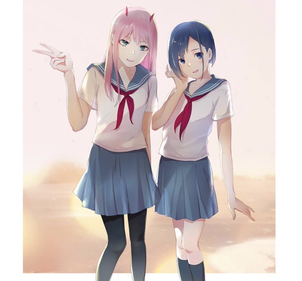 Anime60024664's tweet photo. Zerotwo and Ichigo #ditf #DarlinginthefranXX #ichigo #zerotwo #ZeroTwo https://t.co/mZPZFzwETt