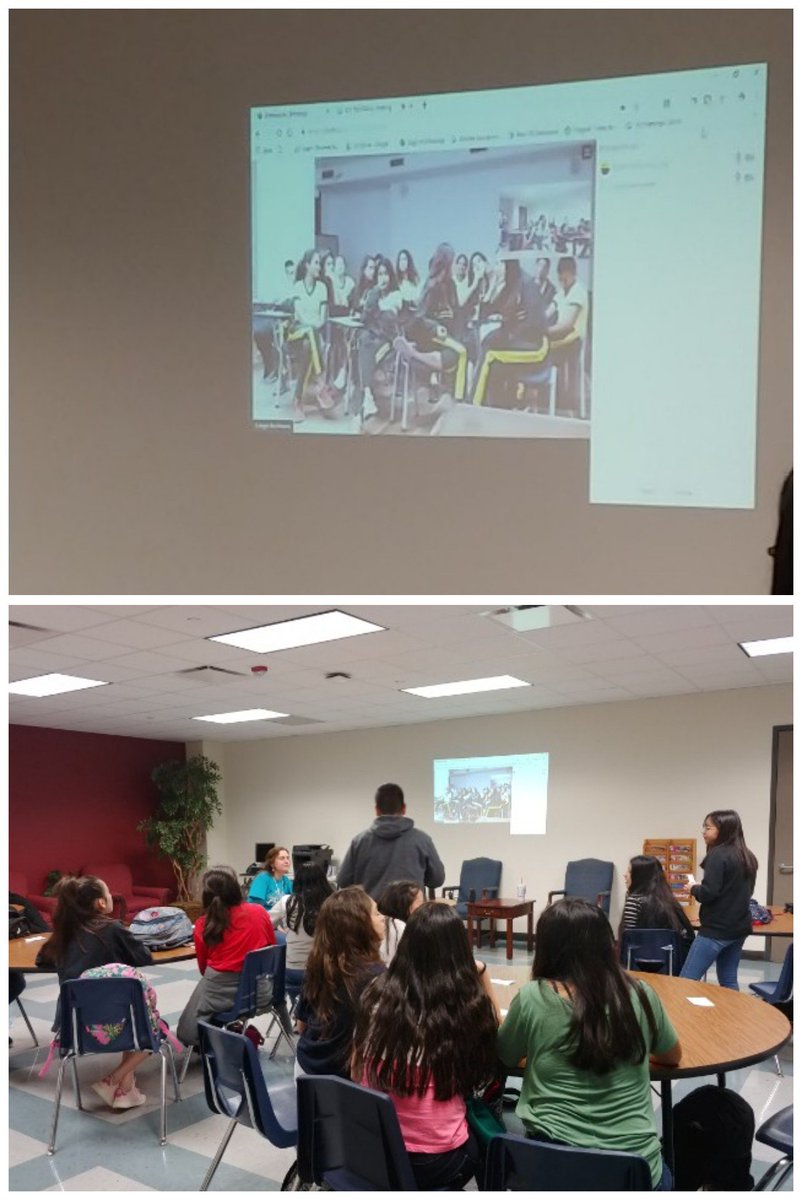 KrimmelDLS's tweet photo. Mrs. Rivera native speakers class video calling a class in Colombia! So awesome for these kids to experience what classes are like in other countries! #SAMRizeKlein #SAMRshowcase @KrimmelKISD @KleinISDBret @KleinDigiLearn @pgh31977 https://t.co/YIK7yHIJaK