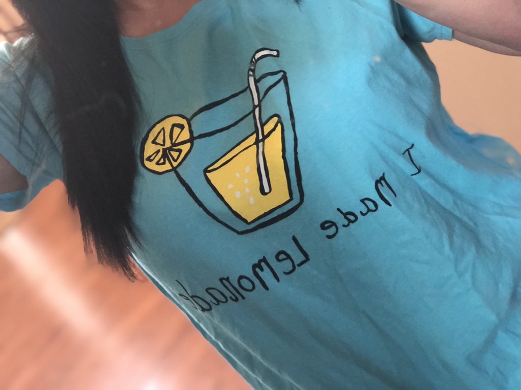mdestevanAUS's tweet photo. Finally got to wear my @candidlykind “I Made Lemonade.” T-shirt for @dmiswps March #jeansforacause @NDSS https://t.co/fePjNv9wWu https://t.co/HIEDOUuRsA