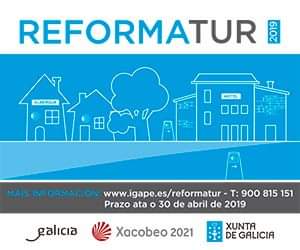 Hemos diseñado una imagen de campaña y aplicaciones a distintos formatos para #igape @Xunta de Galicia. Ayudas para reformas en establecimientos hoteleros del #CaminodeSantiago #ReformaTUR. Subimos el cartel y un banner.