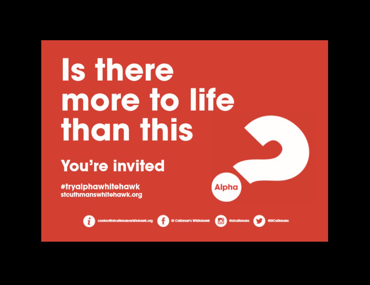 Alpha is starting this Friday 22nd @ 9.45am! Join us for bacon sandwiches, a short video and a discussion. Message us if you have any questions, or just turn up on the day. We'd love to see you there! #tryalphawhitehawk