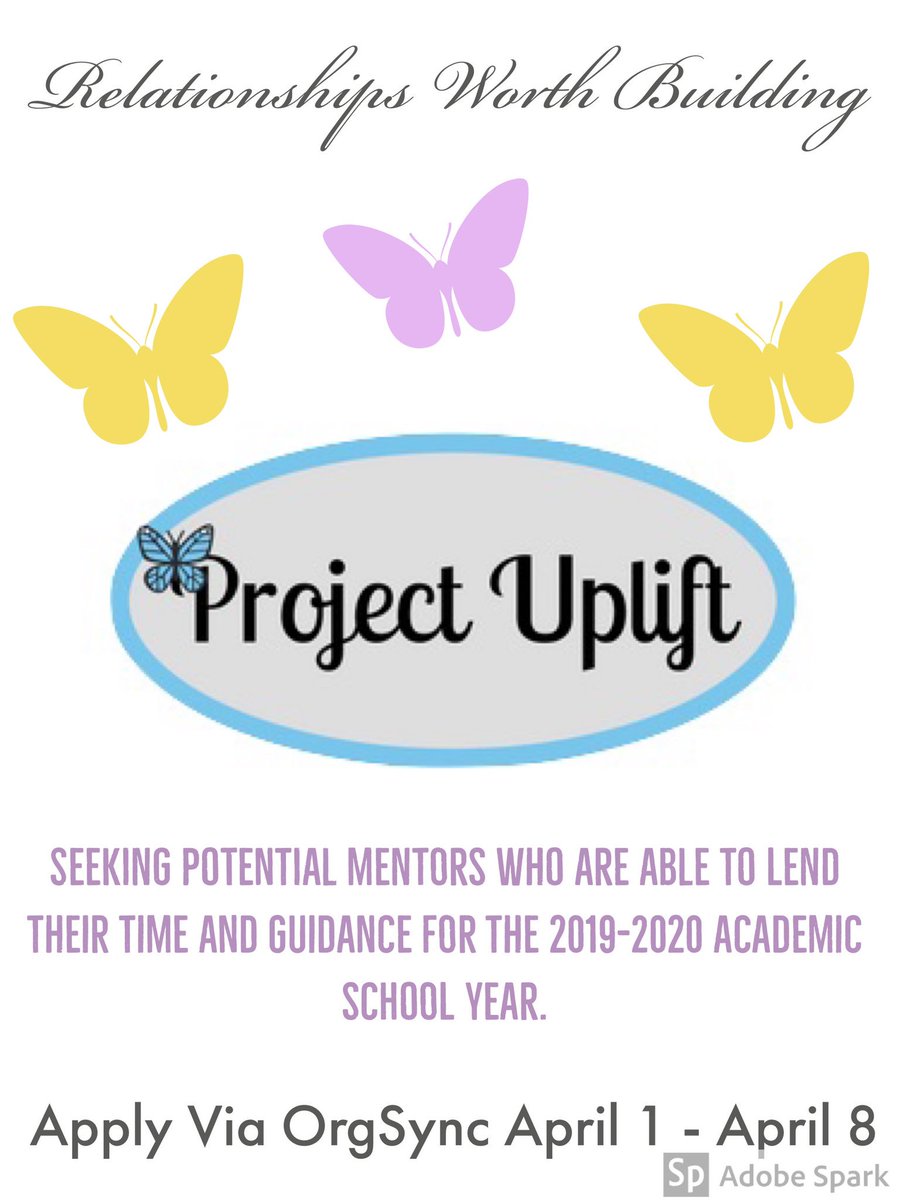 QueenQui__'s tweet image. “Getting the most out of life isn’t about how much you keep for yourself, but about how much you pour into others” 

The only women’s based one-on-one mentorship organization on the campus of WSSU.. change starts here #PROJECTUPLIFT 🦋🦋 
SUBMIT THOSE APPS!