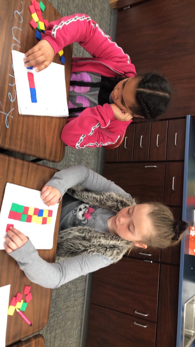 3H is finding different rectangles and squares whose area is equal to 24 inches. Then we’re discovering what the area of those same shapes would be! #3HCC