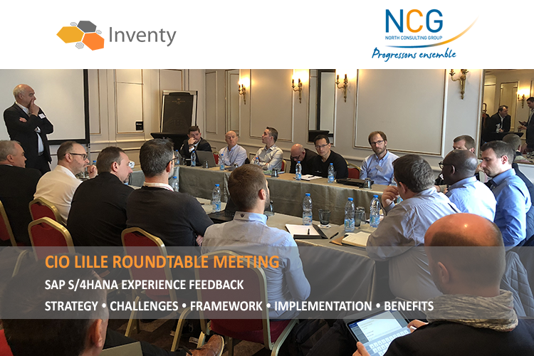InventyConsult's tweet photo. Inventy &amp; NCG would like to thank everyone attending the CIO Roundtable meeting - SAP S/4HANA Feedback. Testimonial @GetlinkGroup: demonstrate the value of a #SAP #S4HANA migration with #PERFORMERFORSAP. Digital transformation @SAPFrance #IA #technologies #valuemanagement https://t.co/HIijfZ8ysx