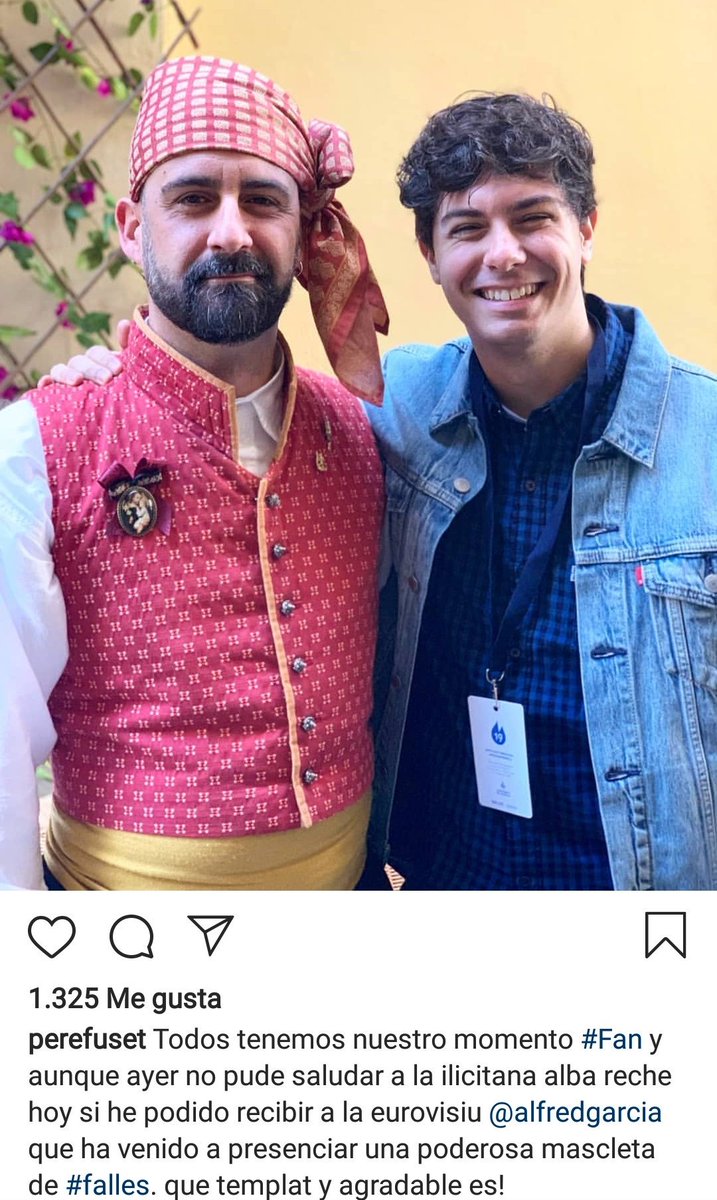 AlfredGarcia_CF's tweet photo. Post de #perefuset en IG.
Alfred en las #Fallas2019 🎉 https://t.co/EYOaQXs6Ok