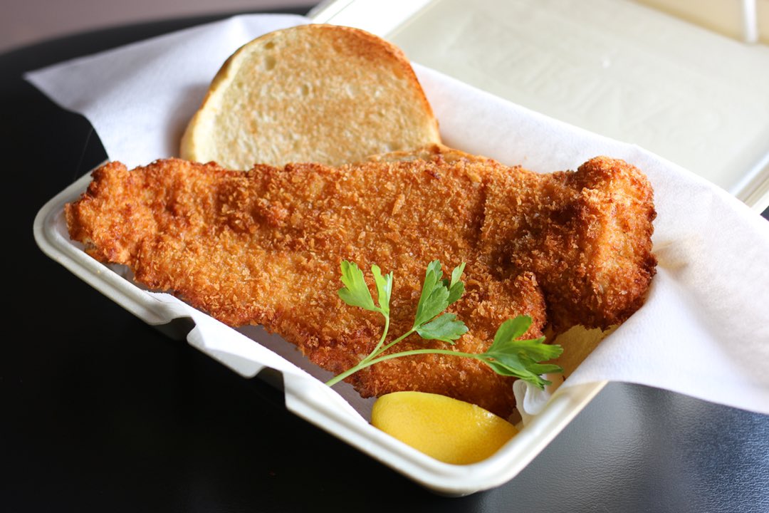 AtriasPgh's tweet photo. Skip the line at the firehall fish fry — pickup Atria’s Colossal Cod Sandwich this Friday for only $8. Offer only valid on takeout 3/22. https://t.co/3Ao8YTK40Z