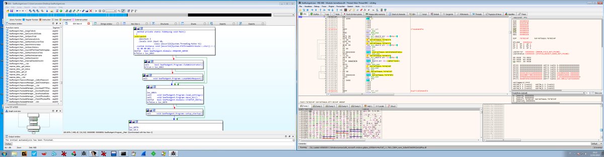 sS55752750's tweet photo. Never mess up the brakepoint :D...(better to stop it before connection goes out) xD Saefko analyst desktop on the C2.
#malware #saefko #seafko https://t.co/629OKbcpNI