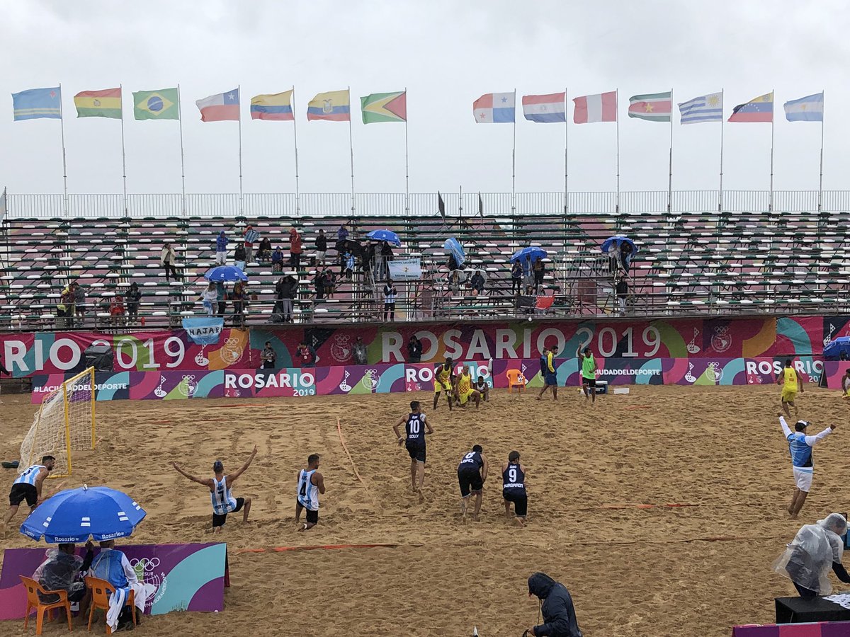 #BeachHandball La selección masculina venció a Ecuador por 2-0 (26-12 y 19-18) y se quedó con el quinto puesto en los Juegos Suramericanos de Playa 

#ArgentinaEnRosario2019